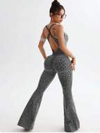 Jaguar Flared Workout Jumpsuit