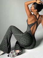 Jaguar Flared Workout Jumpsuit